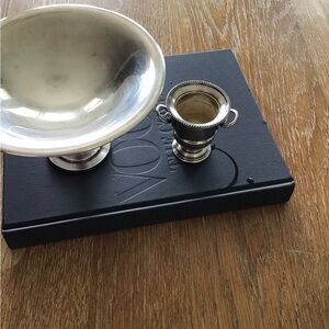 Silver Decorative Bowl and Cup Set